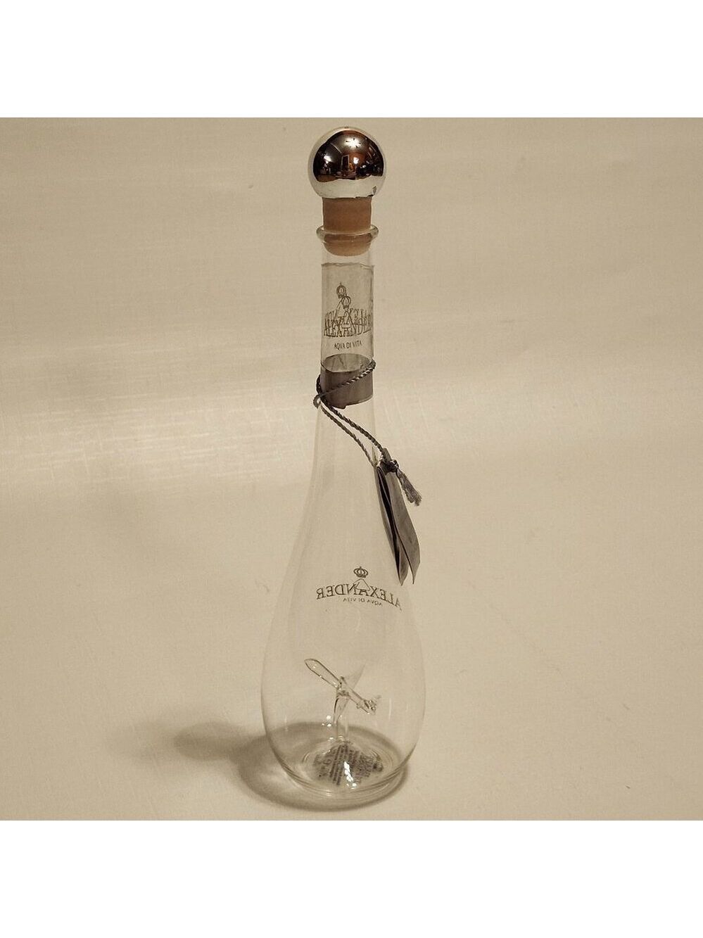 Alexander Aqua di Vita Grappa Airplane Bottle with Stopper